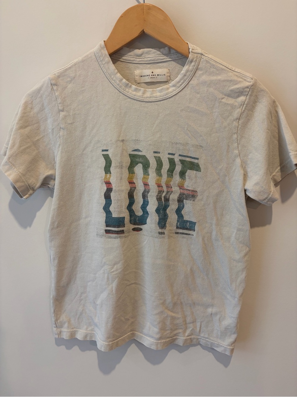 imogene + willie Kids 'LOVE' Graphic Tee - White with Multi-Color Print